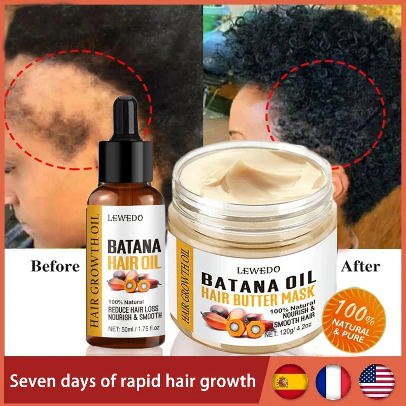 

100% Pure Batana Oil For Hair Growth Natural Butter Batana Oil Mask For Hair Loss Treatment Anti Break Loss Hair Products New