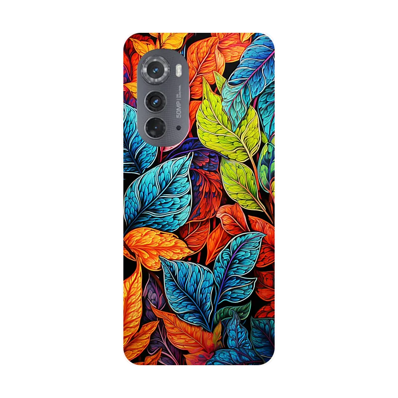 Leaf Patterned Panda Soft Silicone Phone Case with Protective Bumper