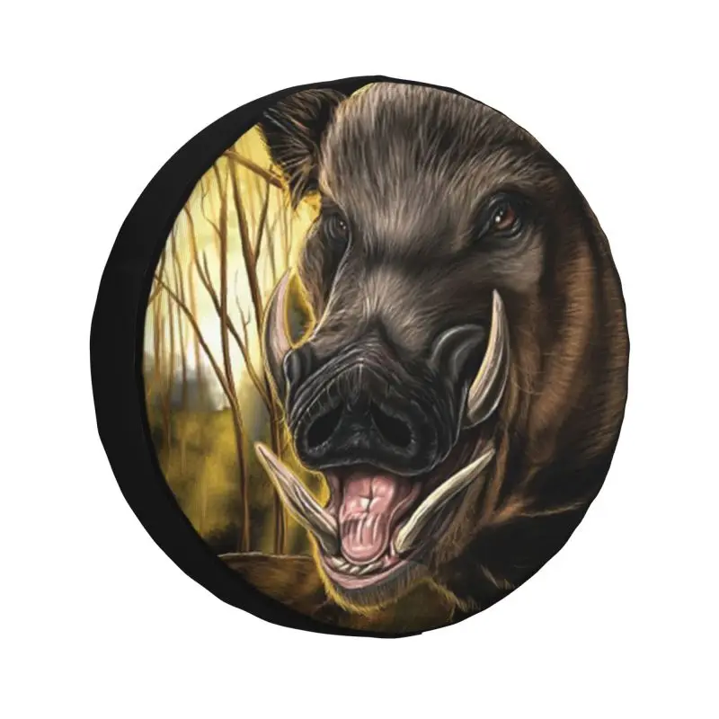 

Wild Boar Feral Pig Spare Wheel Tire Cover for Honda CRV Jeep RV SUV Camper Vehicle Accessories 14" 15" 16" 17"