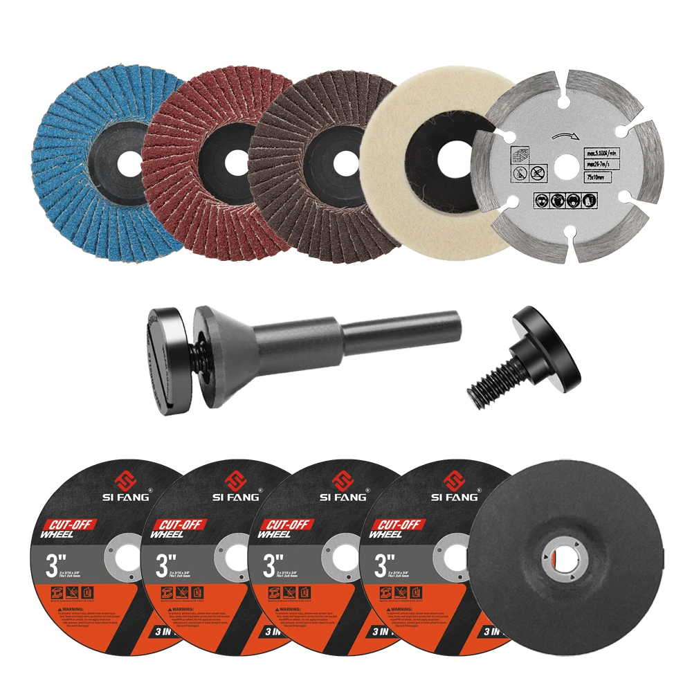 11 PCS 76mm Mini Trennscheibe 3'' Metall Trennscheibe für Winkelschleifer Metall Schneiden Entgraten Polierscheibe