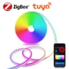 Zigbee Tuya Smart RGB Led Neon Strip USB 5V Flexible Ribbon Tape Waterproof Led Lights for Room Decoration fita led rgb Need HUB 1