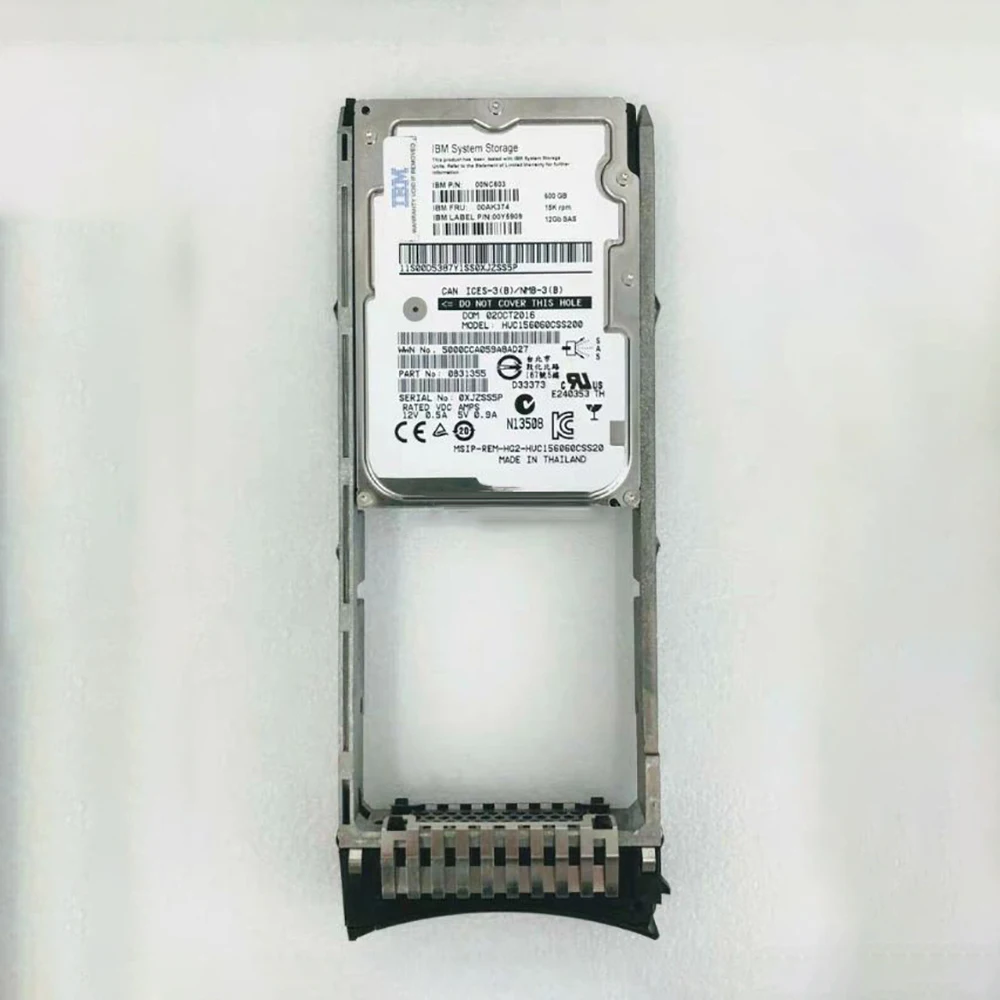 

00MJ143 00AK374 For IBM Hard Disk V3500 V3700 600G 15K SAS 2.5" 12G