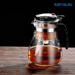 Elegant Borosilicate Glass Teapot with Infuser - Classic Tea Set Gift (1800ML)