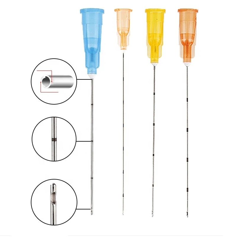 10pcs Medical microcannula 18G 21G 22G 23G 25g 27G 30G 50mm 70mm Blunt Tip Micro Cannula Needle for