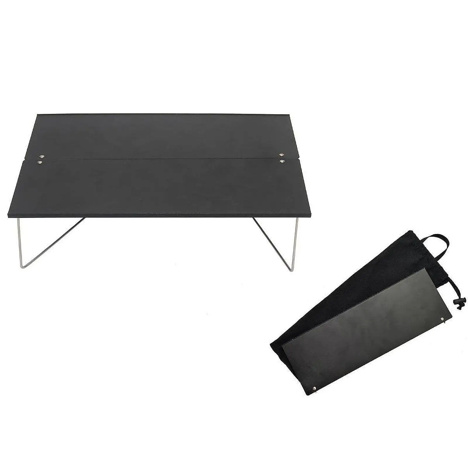 שולחן מתקפל חצי מולטיפונקציונלי חזק קל משקל למחנאות מתקפל לברביקיו חצר חיצונית פנימית פטיו