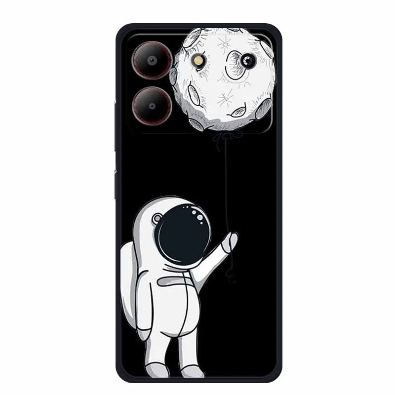Cute Cartoon Cat Black Silicone Soft Phone Case - Stylish Protective Back Cover