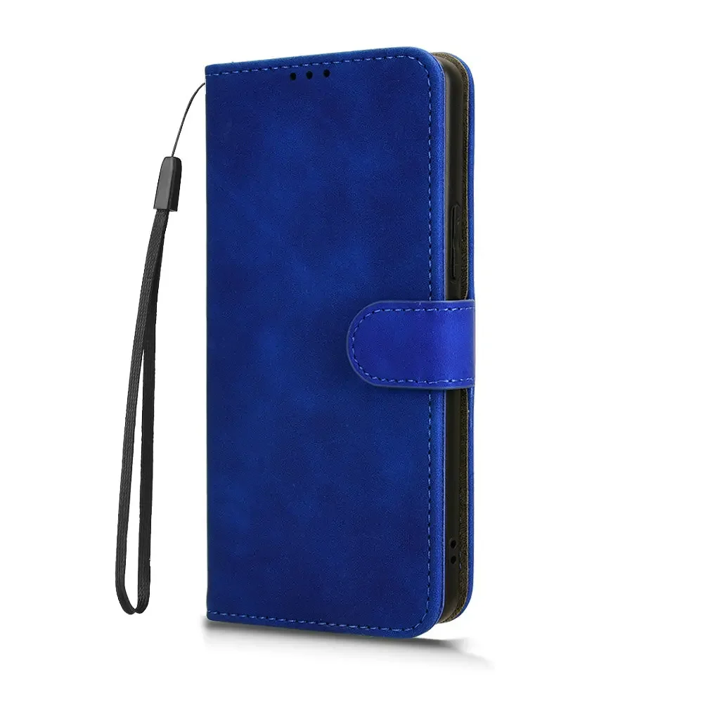 Luxury Leather Flip Wallet Case - Retro Skin with Magnetic Full Cover