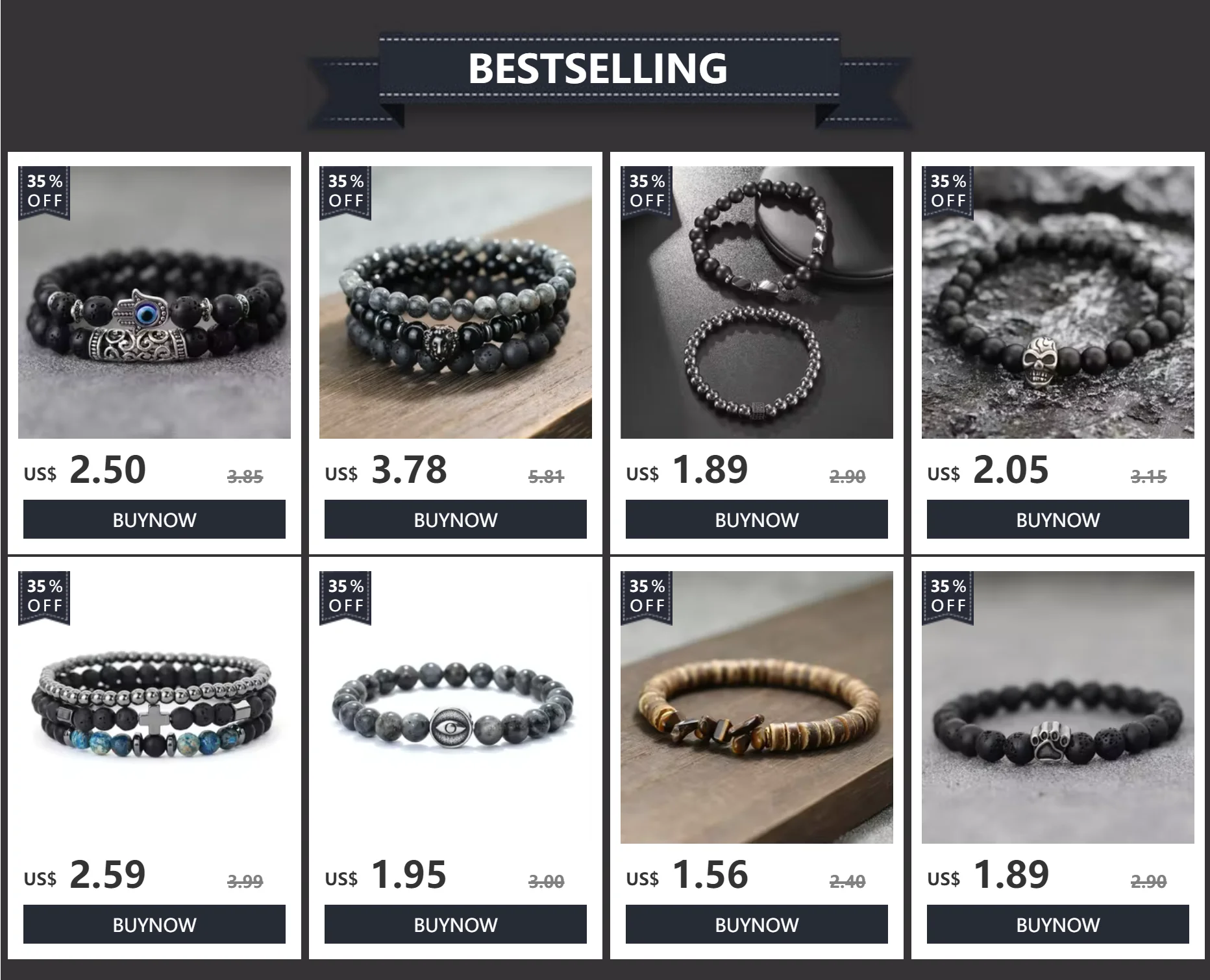 Neue 2Pcs Männer Armband Set Natürliche Wenge Holz Kreuz Armband Gebet Hämatit Healing Armband Perlen Wrap Schmuck Zubehör – Detail 1