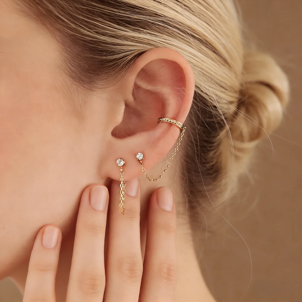 Edelstahl 12 Farben Strass Geburtsstein Damen Ohrringe Konstellation Sternzeichen Schmuck Ohrringe für Frauen 2025 Trend