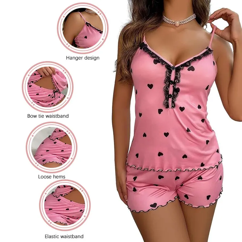 Ensemble pyjama sexy deux pièces pour femmes – Image 2