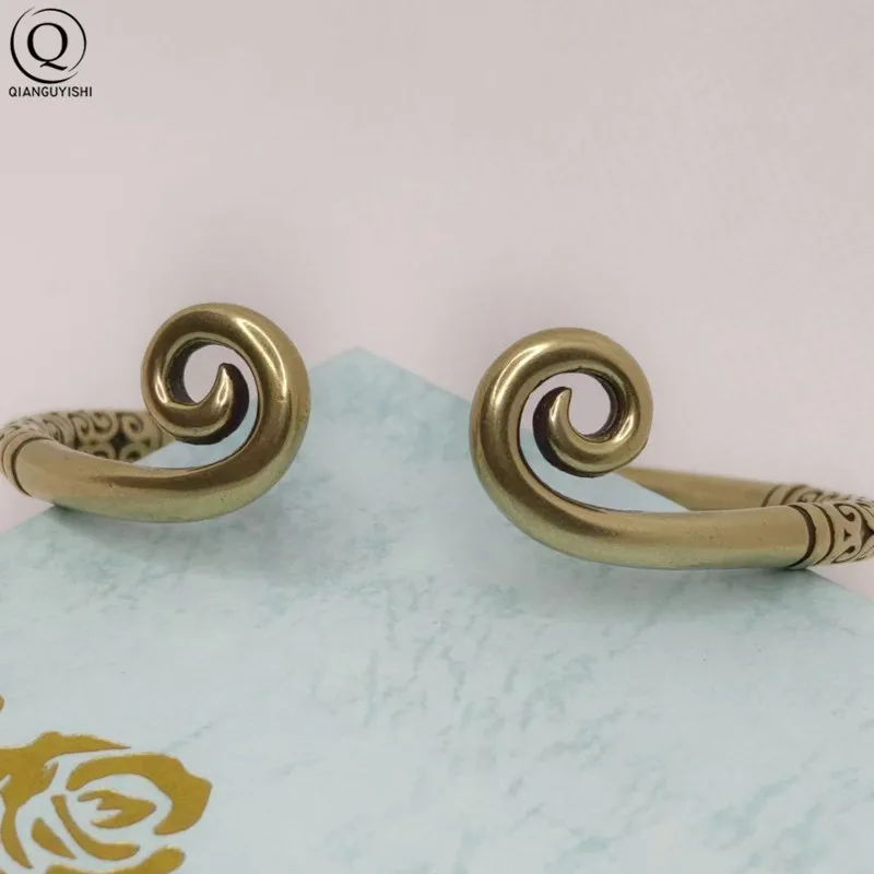 Brass Chinese Super Hero Monkey King Hoop Bangle Antique Copper Sun Wu Kong Bracelet for Women Men Fashion Hand Chains Jewelry bangle bracelet,chain bracelet