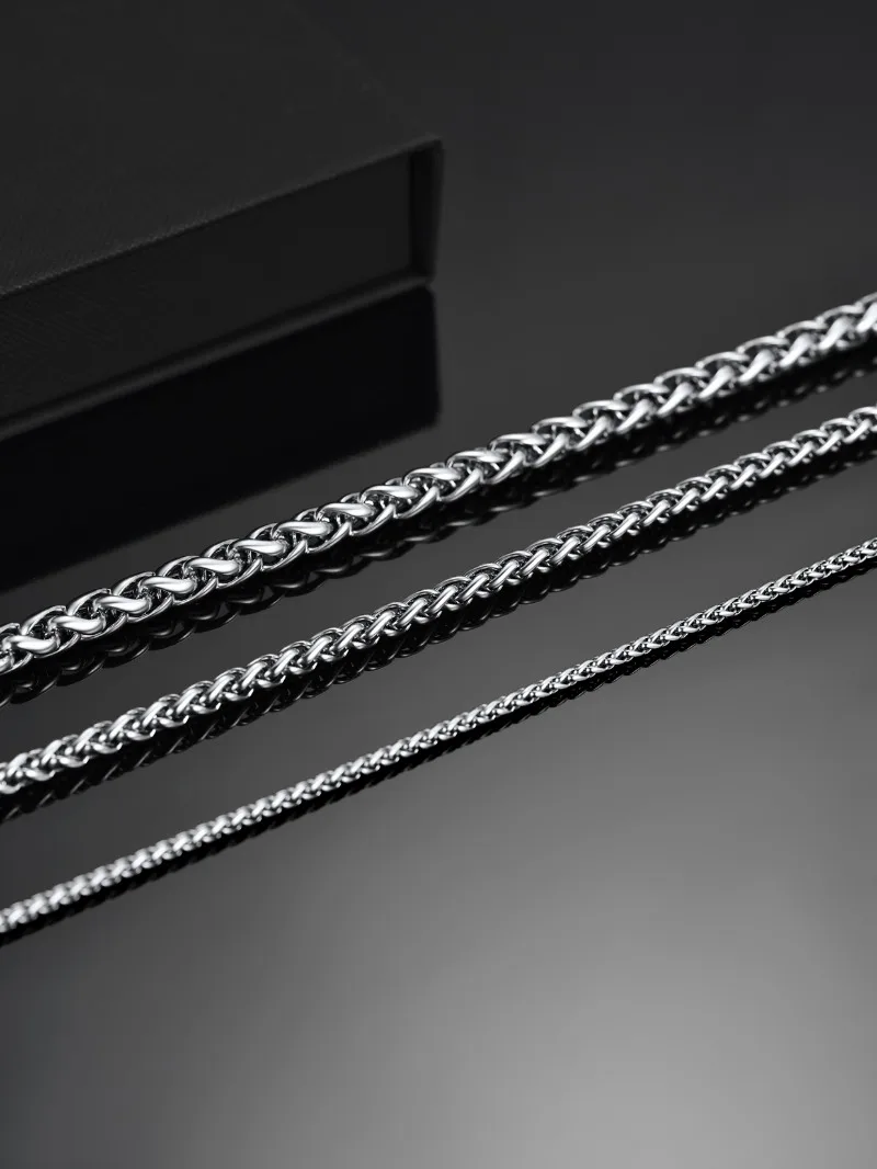 Stainless Steel Necklace Men 9mm Bracelet For Men Stainless Steel