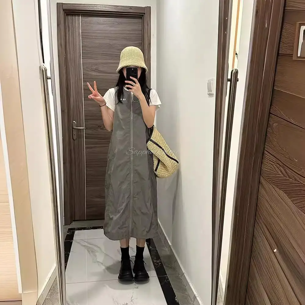 L/XL/2XL/3XL/4XL/5XL Workwear Functional Style Zipper Tank Dress Barber Shop Work Clothes Gown Uniform Pet Grooming Wrap 3