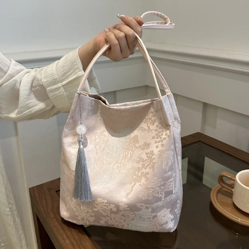 Women's Shoulder Bags New Chinese Style Temperament Elegant Advanced Retro Tote Bag Fashion Large Capacity All-match Handbags