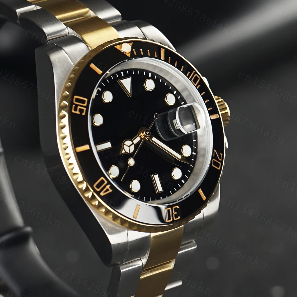 2022 Fashion New 40mm Men's Leisure Sports Sapphire Mirror Stainless Steel Material Waterproof Automatic Mechanical Watch