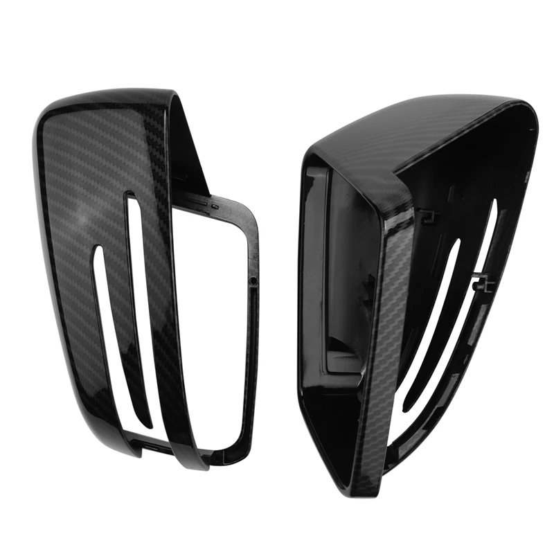 2X Real Carbon For Mercedes Benz A W176 B W246 C W204 E W212 Cla W117 Gla X156 Glk X204 Cls Class W218 Rear View Mirror Cap Cove