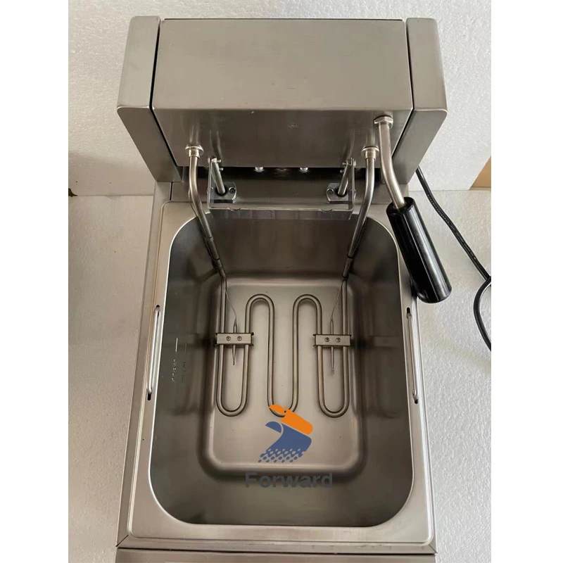 8L Electric 220V Deep Fryer Automatic Lift French Fries Chicken Frying Machine Multifunction Stainless Steel Grill With Basket
