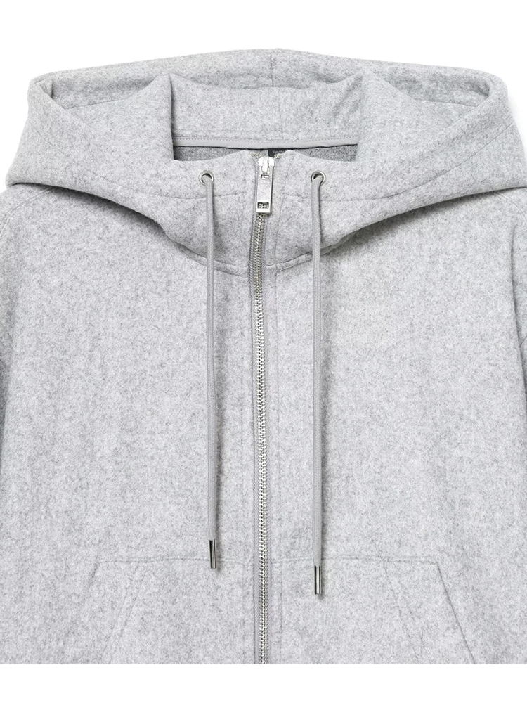 Women Soft Short Jacket 2025 Autumn Winter Long Sleeve Hooded Women's Coat Zipper Loose Female Casual New Outerwear Tops ﻿ ﻿