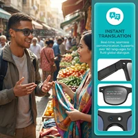 Smart Glasses Real-Time 160+ Language Translation 8MP HD Camera Glasses with Color-Change Len for Men Women Driving - Image 4