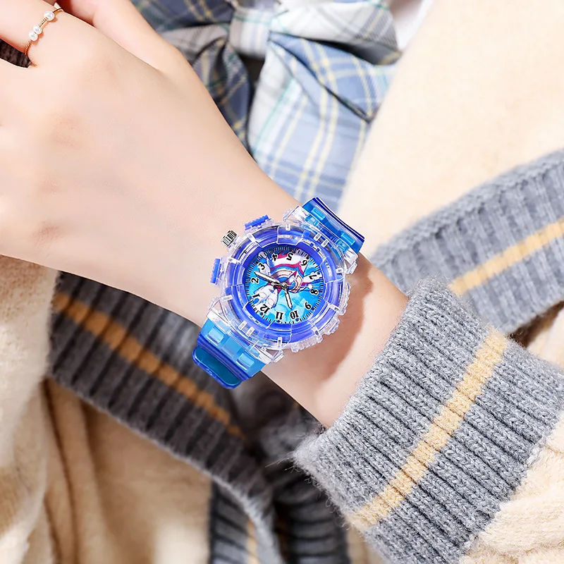 Children's Luminous Watches Cute 3D Cartoon Pattern Kids Watch Casual Silicone Band Child Quartz Clock Gift Relojes Para Niños