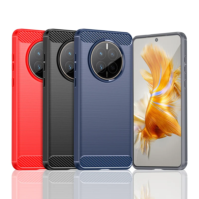 Premium Shockproof Carbon Fiber Phone Case with Silicone Protector Cover