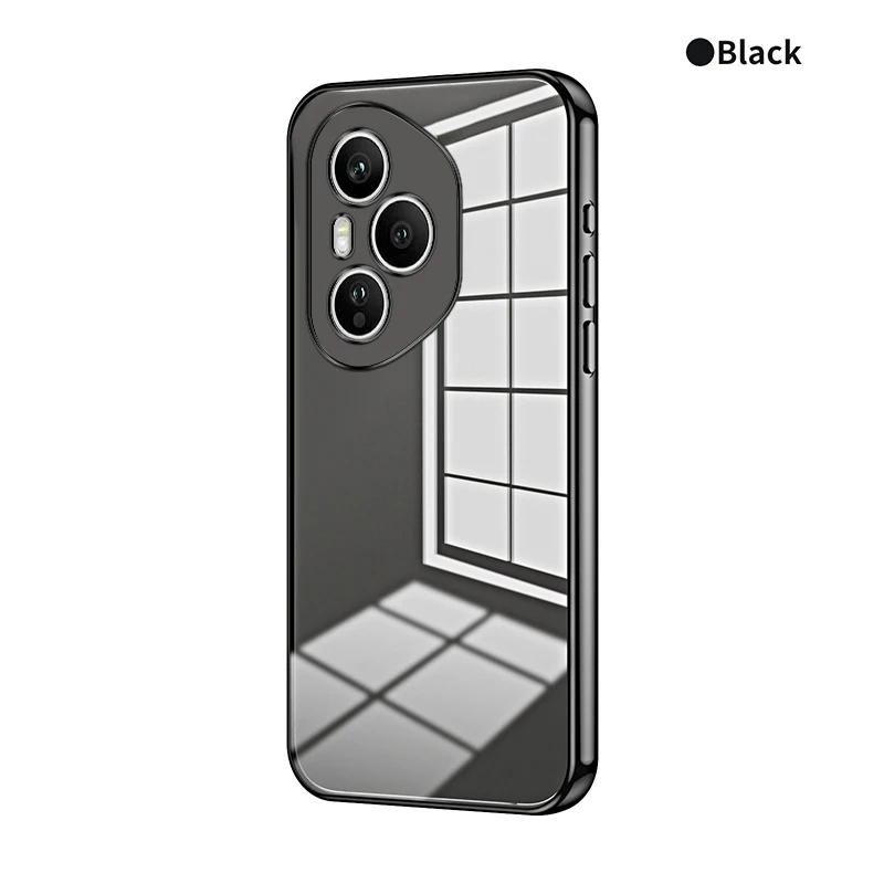 Transparent Electroplating Silicone TPU Shockproof Case - Fashionable Protective Back Cover