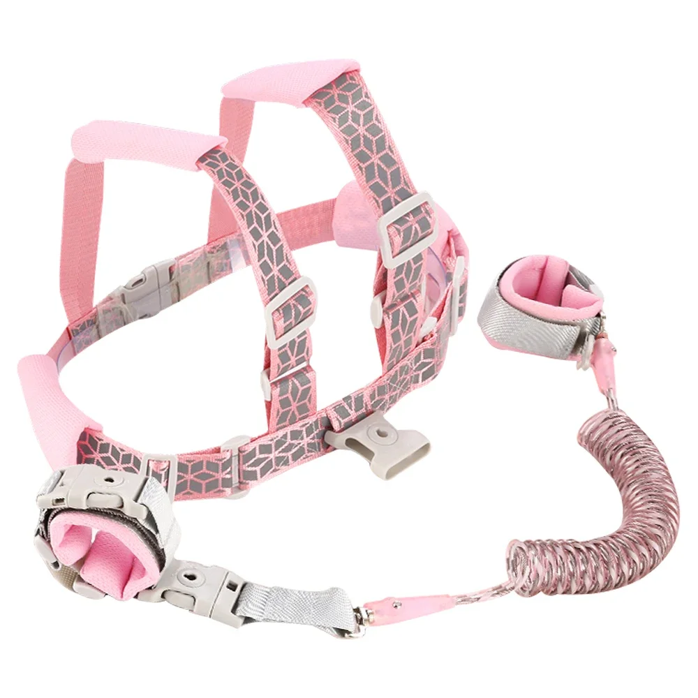 Fashion Anti Lost Wrist Band Kids Leash Backpack Wristlet Soft Children's Walker Toddler Bracelet Baby Safety Walk Belt Rope baby harness baby loss prevention bracelet safety wristbands bracelets