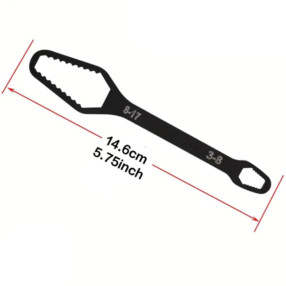 Neuer 8-22mm 3-17mm Doppelendiger Universalschlüssel Multifunktionaler Selbstspannender Schraubenschlüssel Reparaturwerkzeug Beidseitiger Schraubenschlüssel Tragbar – Detail 5