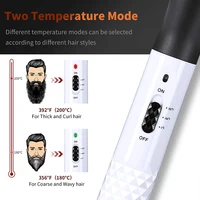 Electric Hair Straightener Brush Quick Heated Comb Anti-Scald Hair Straightener Professional Beard Straightener Brush Hair Comb 2