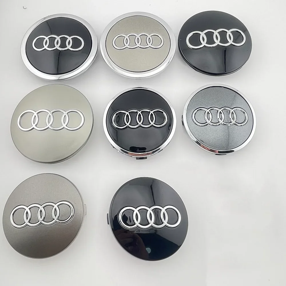 4개 세트 아우디 자동차 휠 센터 캡 60mm 61mm 69mm 68mm 스타일링 허브 커버 A3 A4 A5 A6 A7 A8 S4 S6 4B0601170 호환