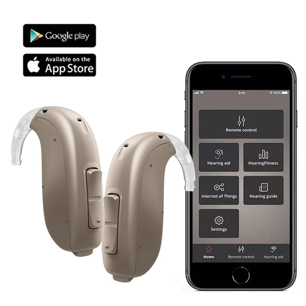 2024 New Oticon Jet 2 BTE PP hearing aid 48Channel Programmable Digital hearing aids Mobile Phone Remote Adjust Hearing Care Aid