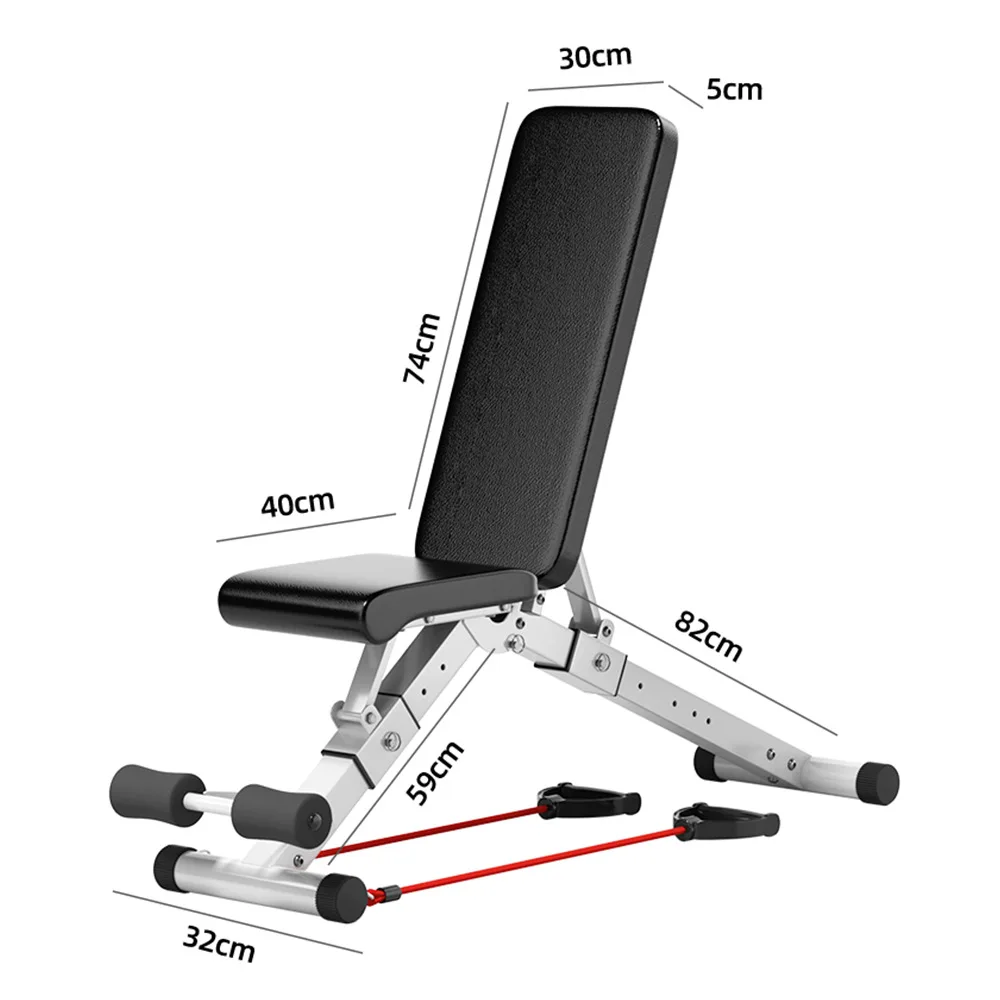 High Quality Home Fitness Exercise Gym Training Equipment Indoor Adjustable Folding Fitness Bench Dumbbell Bench Sit-up Stool