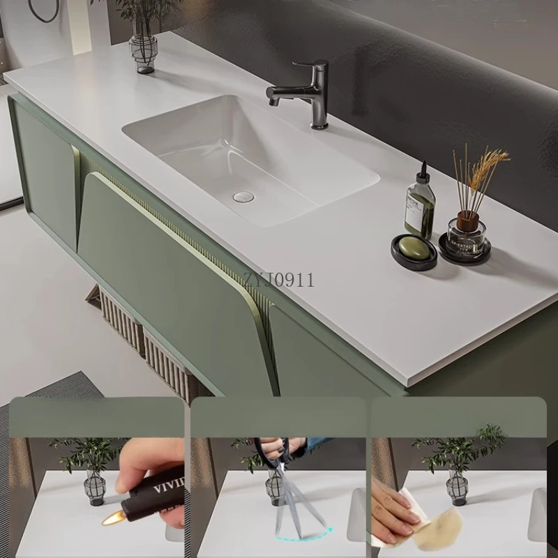 Furniture Luxury Floor Bathroom Cabinet Mirrors Vanity Storage Closed Toilet Wooden Drawer Double Washbasin Wc Shelf