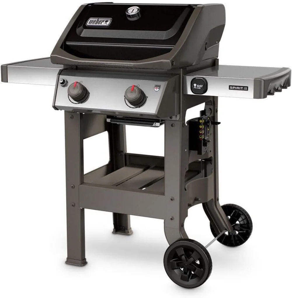 

Weber Spirit II E-210 2-Burner Liquid Propane Grill, 48 x 26 x 57 inches, Black portable grill