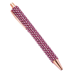 Elegant Retractable Ballpoint Pen - Smooth Writing Gift Pen (Deep rose red)
