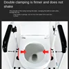 Non Perforated Elderly Toilet Booster Chair with Handrails, Household Assistive Toilet Seat, Toilet Safety Railing Armrest 3
