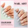 Coscelia Nail Art set with 15ML Clear UV Gel Nail Forms and White UV Gel Brush for Quick Building Nail Extension Manicure Tools 5