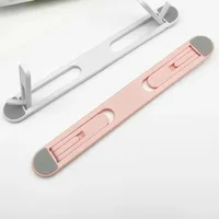 Support réglable pour ordinateur portable, support de tablette, solide, antidérapant, pliable, conception universelle, tapis de refroidissement pour ordinateur portable 4