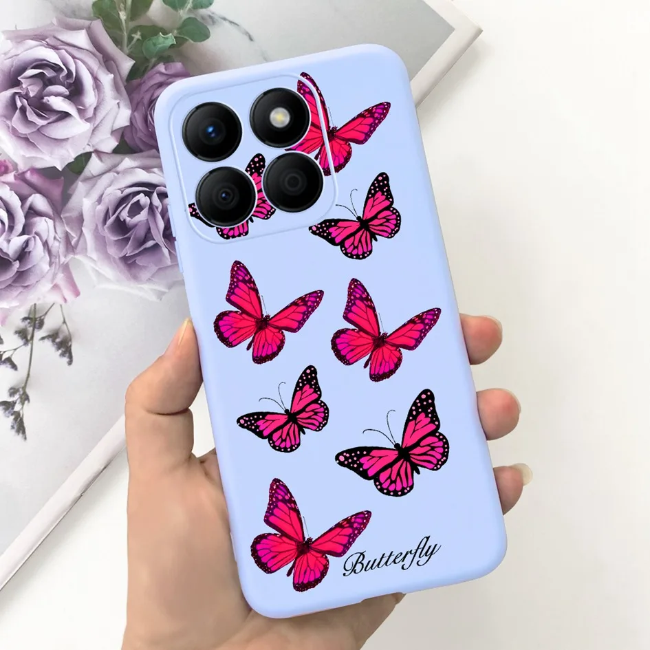 Lovely Heart and Floral Painted Soft Bumper Case