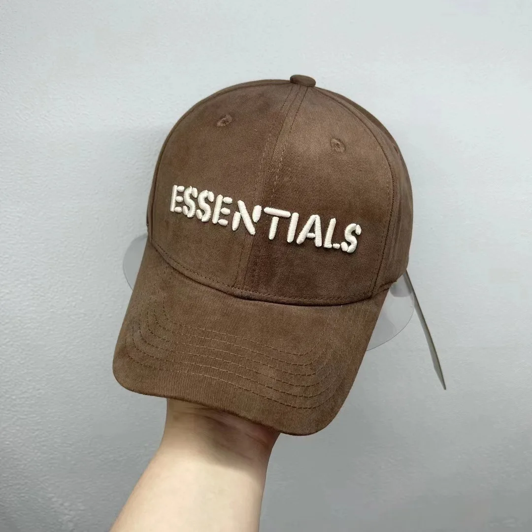 

American High Street Fashion Brand Embroidery essentials Show Face Small Hardtop Baseball Hat Men's and Women's Duck Tongue Hat