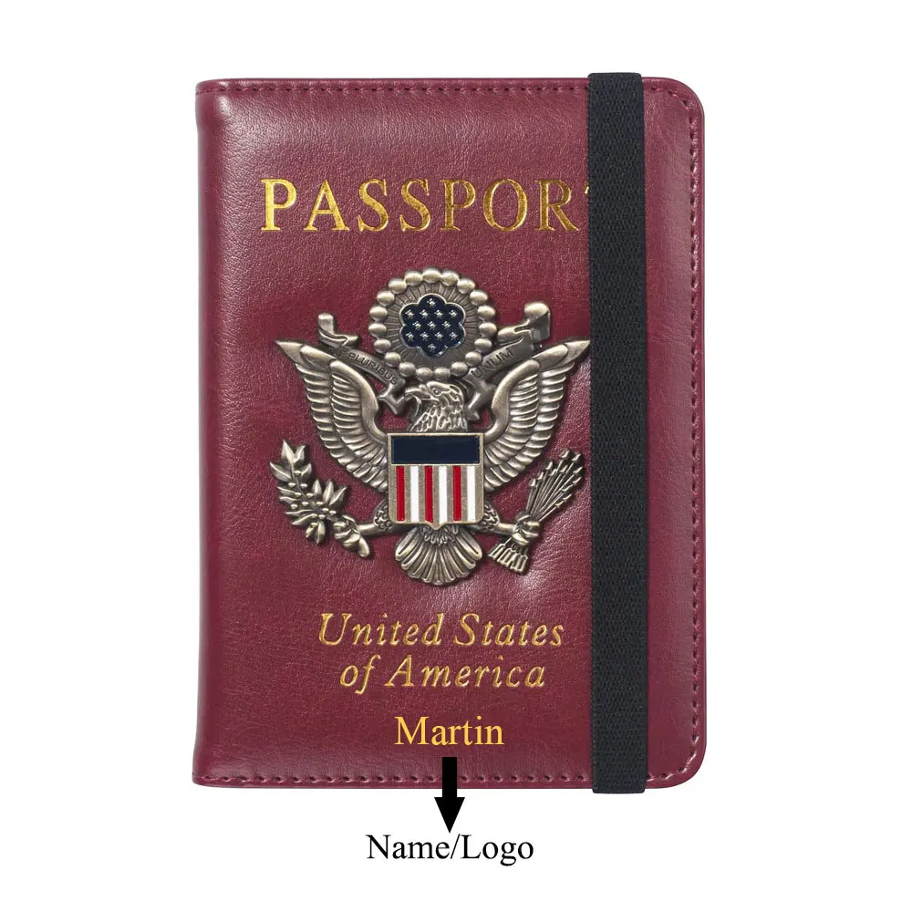 2 Pack Passport And Vaccine Card Holder Combo Leather Passport &ndash