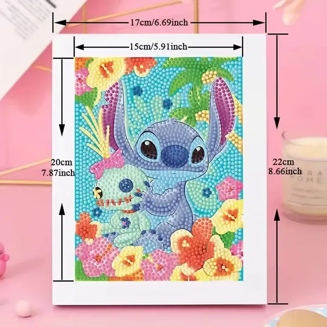 Disney diamant peinture Lilo & Stitch nouvelle Collection 2024 plein diamant mosaïque 5D bricolage point de croix Kits diamant Art décor à la maison 4