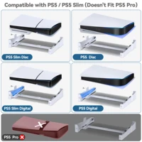 For PS5/PS5 Slim Console Holder PS5 Slim Horizontal Bracket PS5 Base Stand For Playstation 5 Disc & Digital Editions Accessories - Image 2