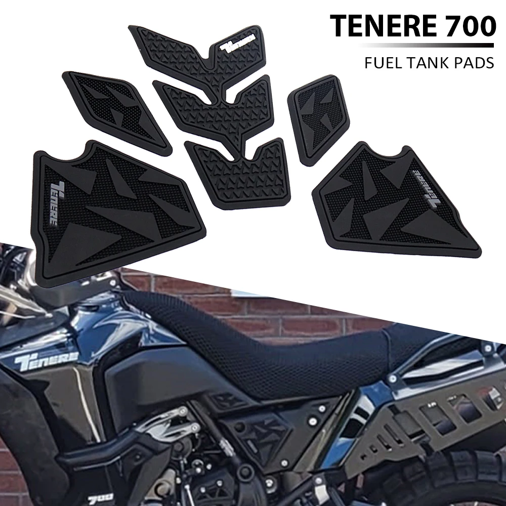 Tenere 700 Accessories Motorcycle Non-slip Side Fuel Waterproof Pad Rubber Tank Stickers For YAMAHA TENERE700 Tenere700