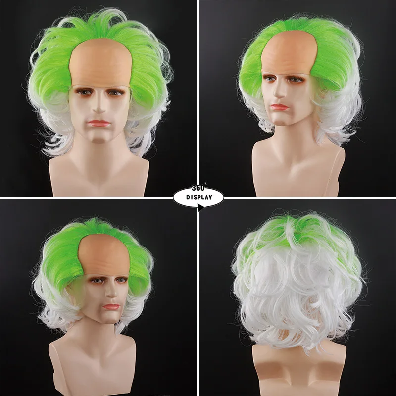 20.24 Million Halloween Beetlejuice Cos Wig Beetlejuice Michael Keaton Cosplay Fake