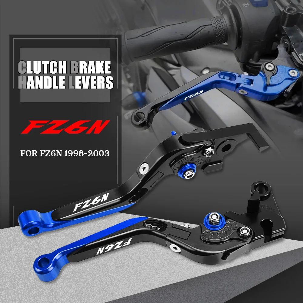 

FZ6N Motorcycle Adjustable Folding Extendable Brake Clutch Levers Handle For YAMAHA FZ6 N FZ 6N FZ-6N 1998-2003 2002 2001 1999