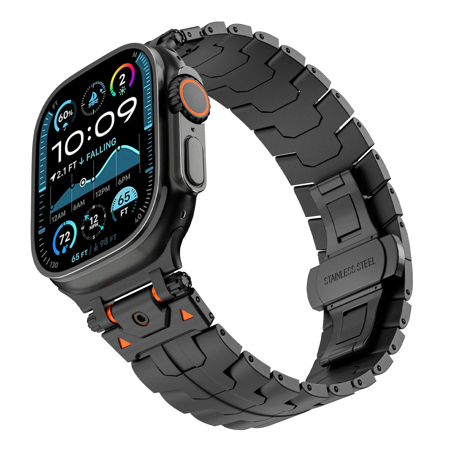 Future Mech Edelstahlarmband für Apple Watch Ultra 49/46/45/44/42 mm S10 Herren-High-End-Armband für IWatch 9 8 7 6 5 4 3 2 1 – Detail 7