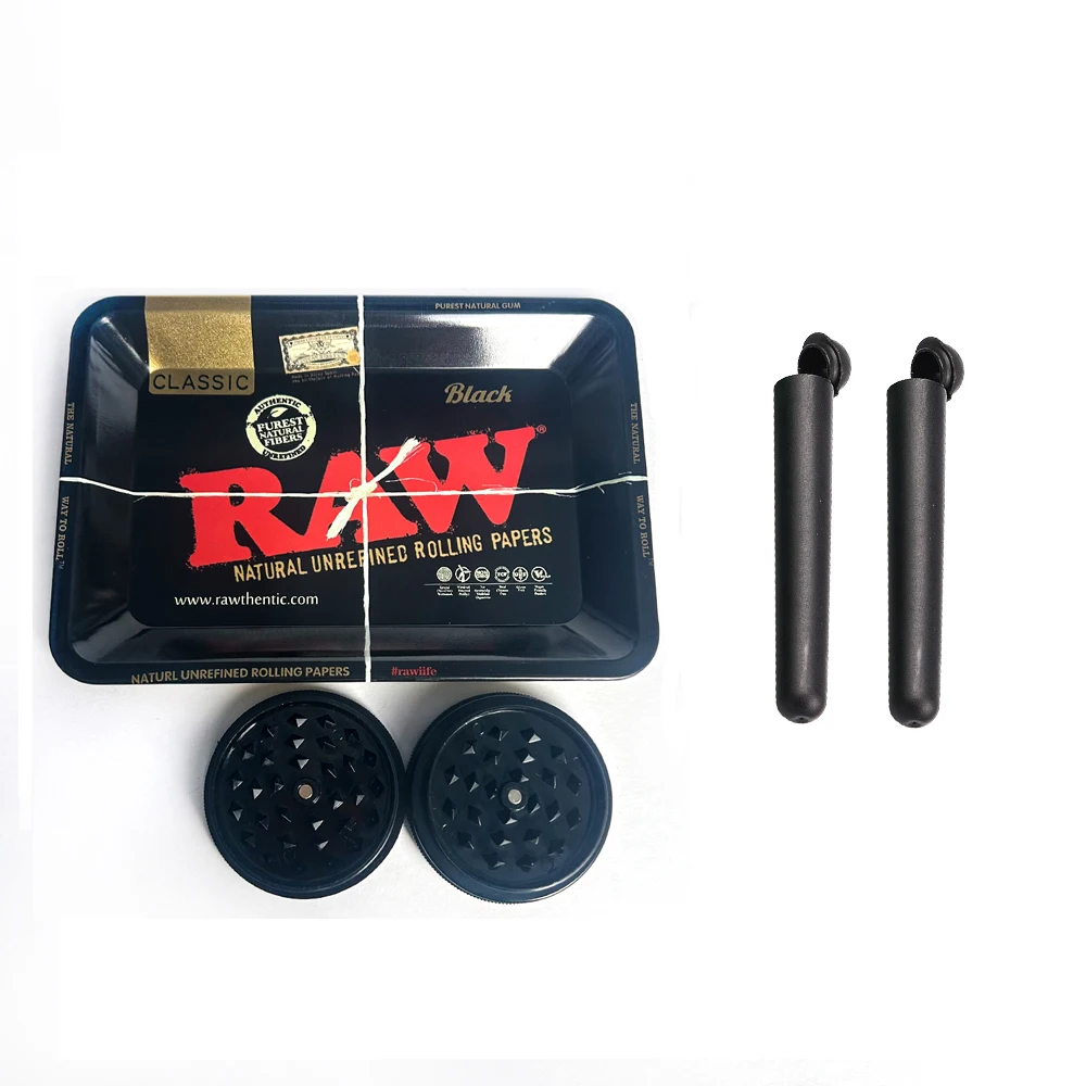 Rolling Tray Herb Grinder Tobacco Grinder Tobacco Smoking Accessories Smoking Accessories Metal Tube Metal Tobacco Rolling Tray 18x12.5cm 52MM 2 layer Aluminium Alloy Storage Tube