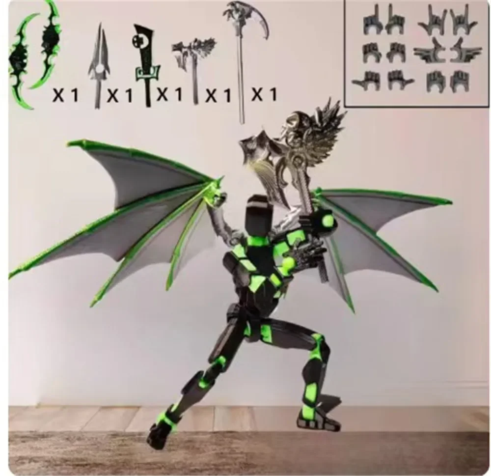 Description Picture 4 of item3D Printed 13cm Dummy Figure Movable Joint Ornament Toys Shapeshift Robot Action DIY Mannequin Decompression Toys for Boy Gifts