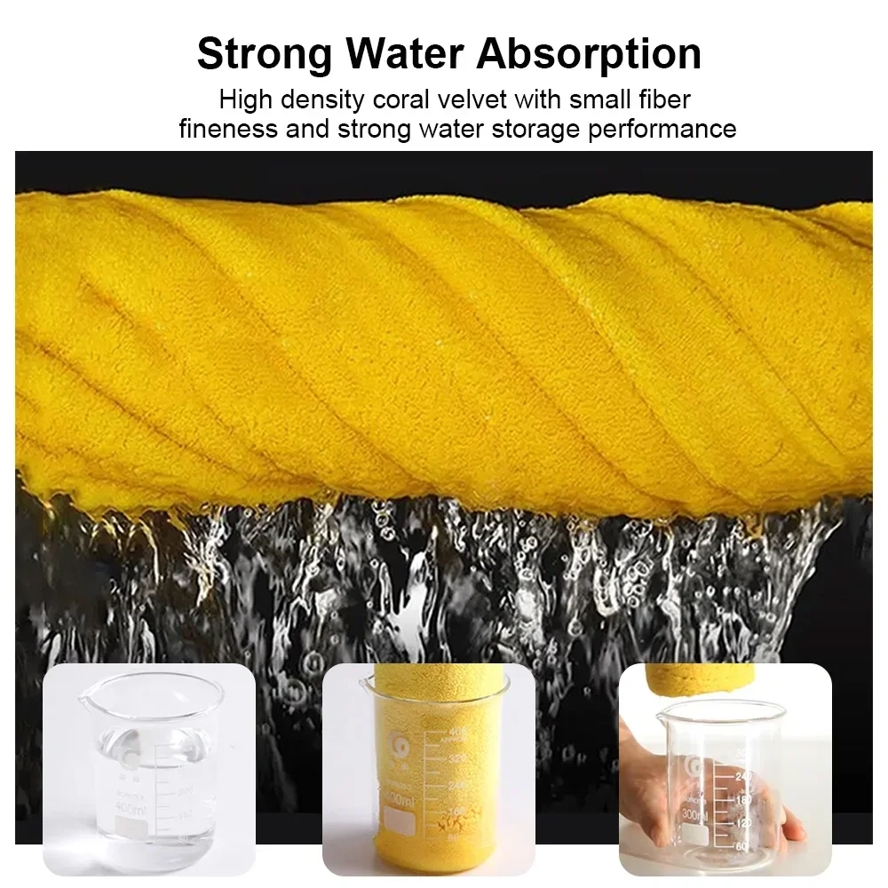 Toalla de microfibra de 10 piezas para coche